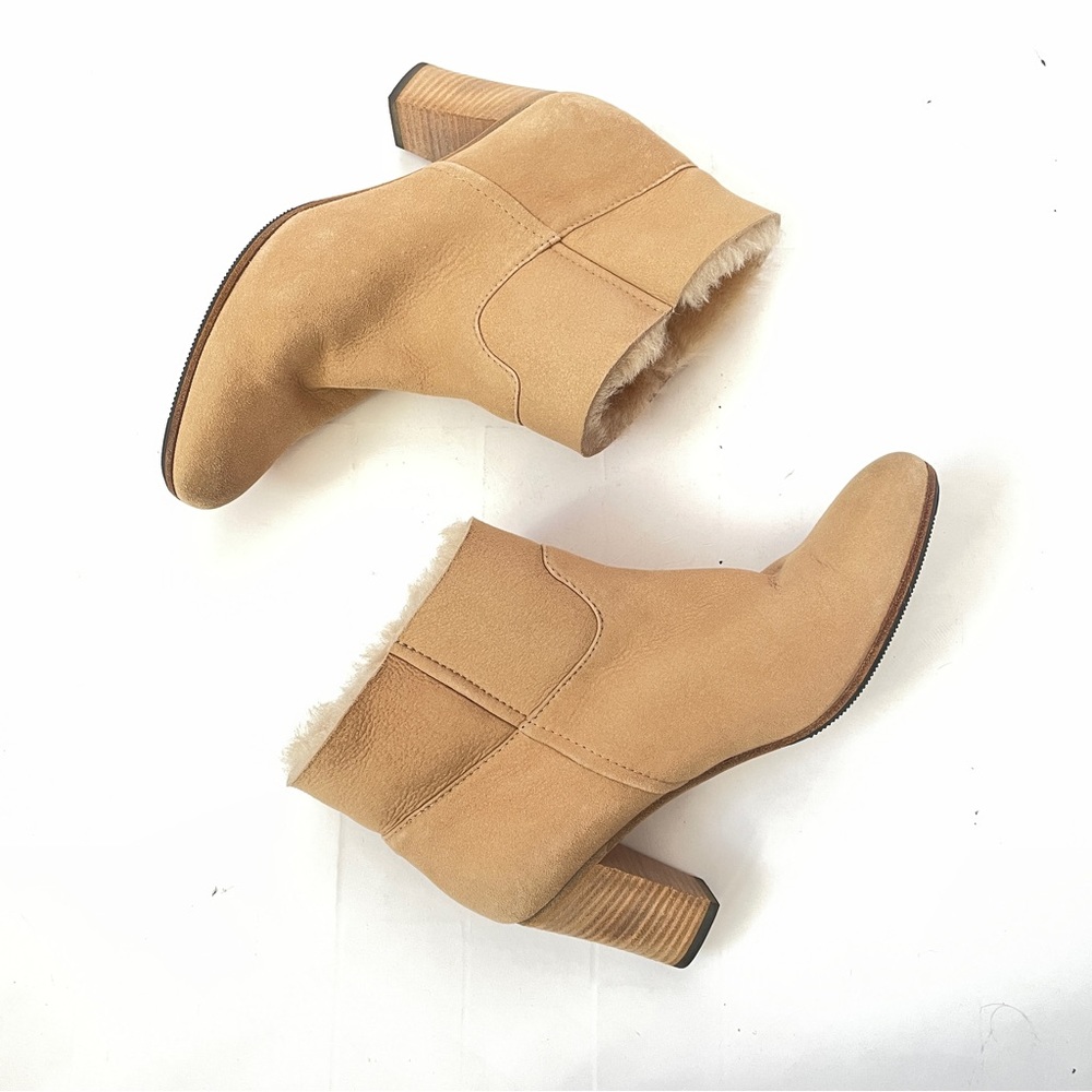SOLD Maison Martin Margiela Suede Booties with shearling interior IT 39.5